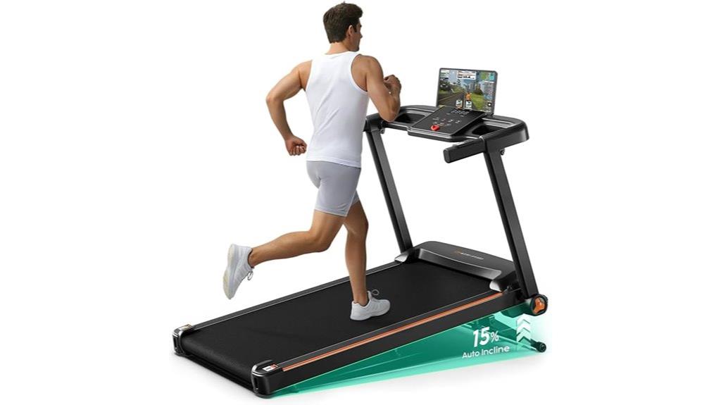 foldable bluetooth incline treadmill