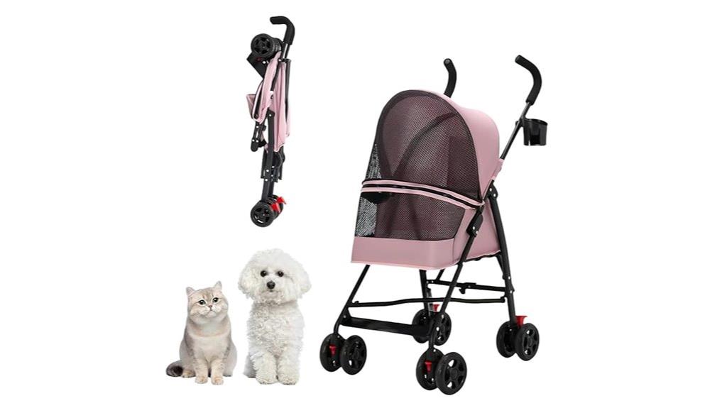 foldable small pet stroller