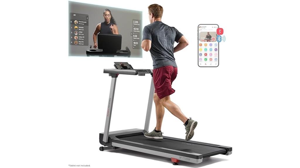 foldable smart treadmill with app