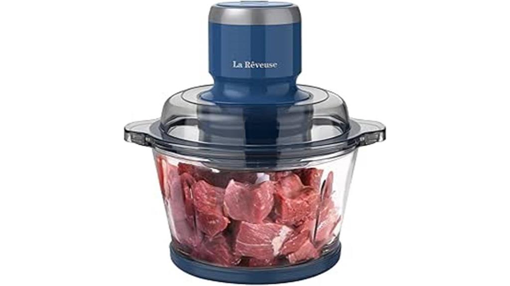 food processor with glass bowl