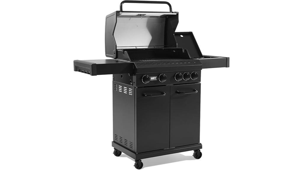 four burner propane grill