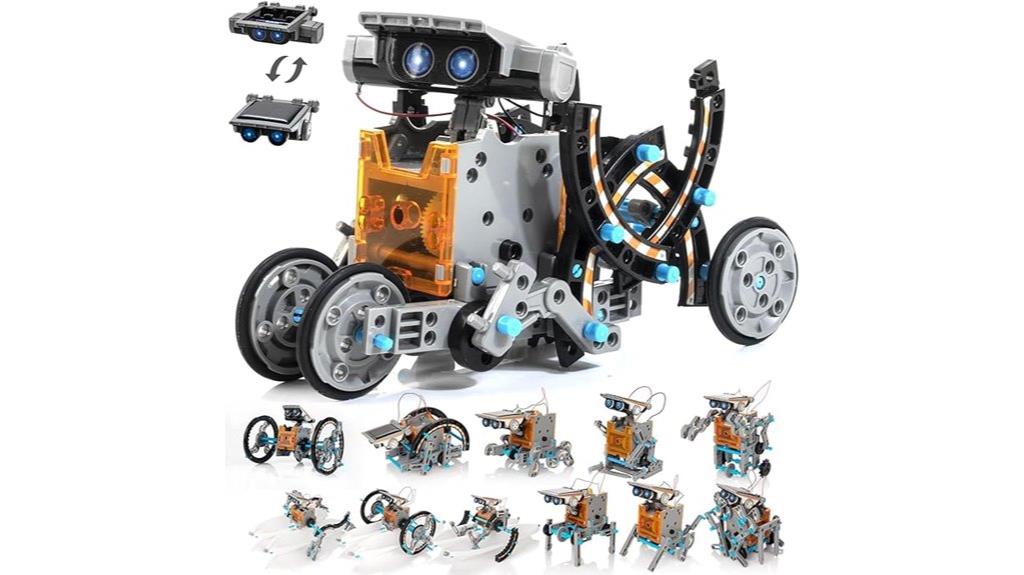 four in one solar robot