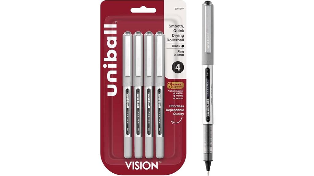 four pack black ink pens