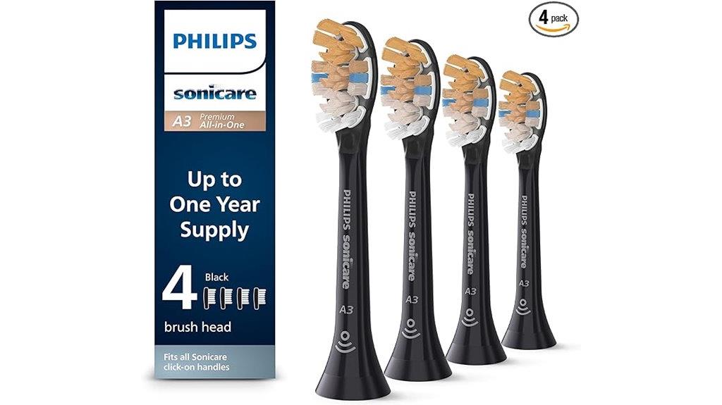 four pack sonicare replacement heads