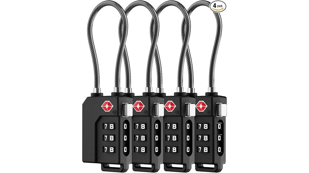 four pack tsa locks