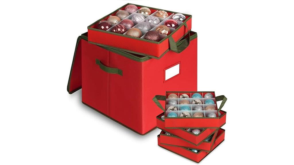 four tray ornament organizer