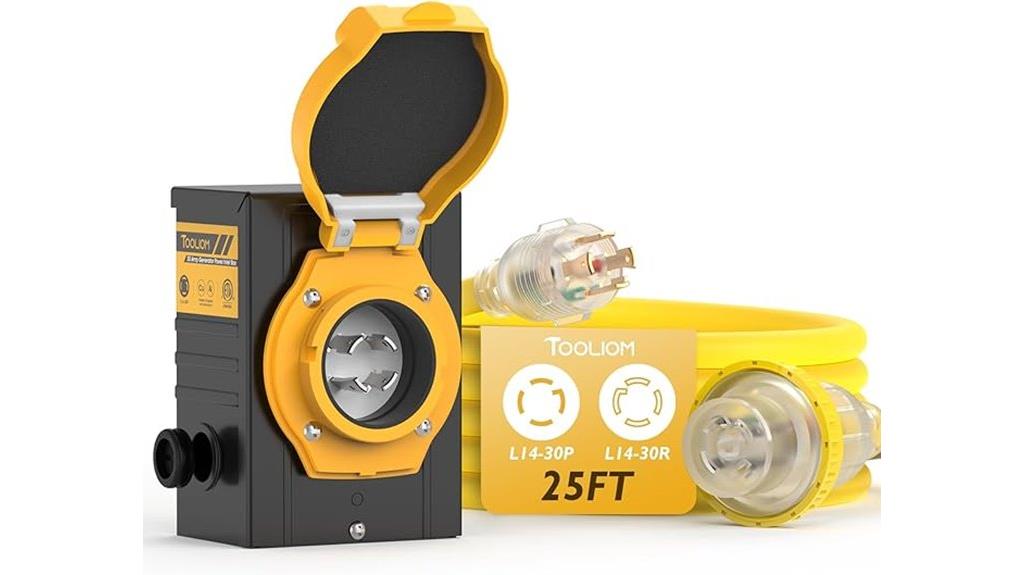 generator cord with inlet