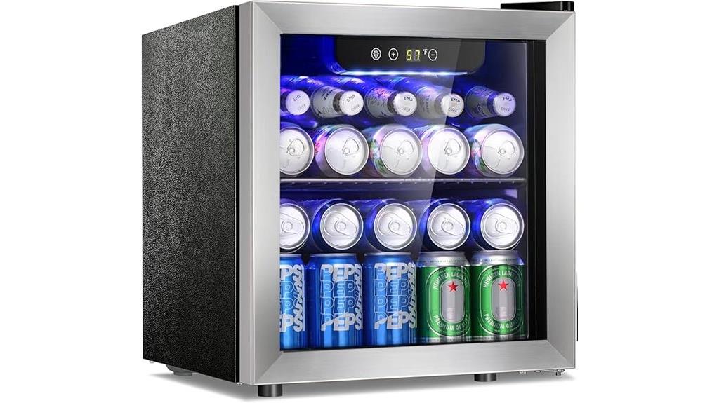 glass door beverage fridge