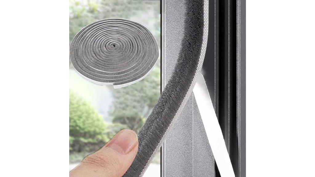 gray weather stripping roll