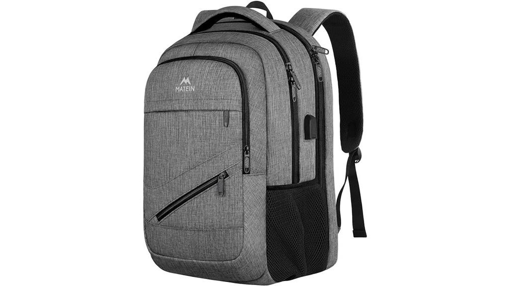 grey 17 inch laptop backpack