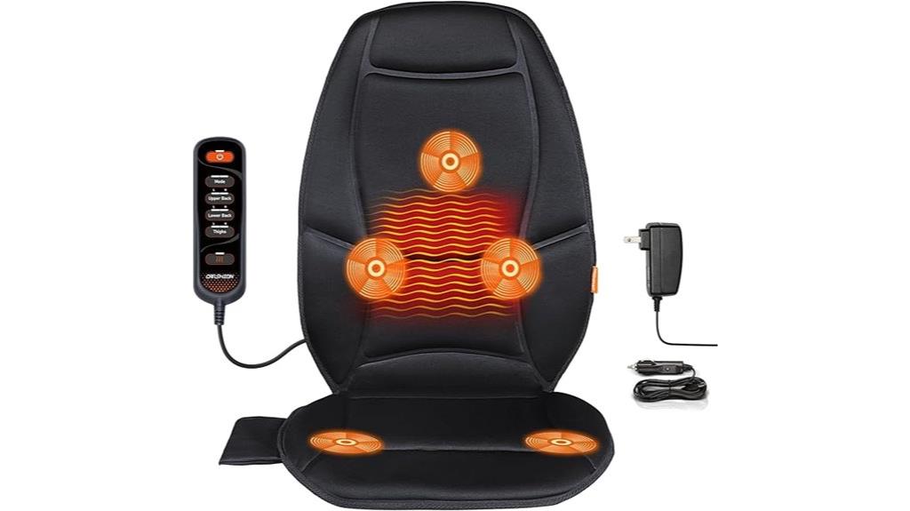 heated back massage cushion