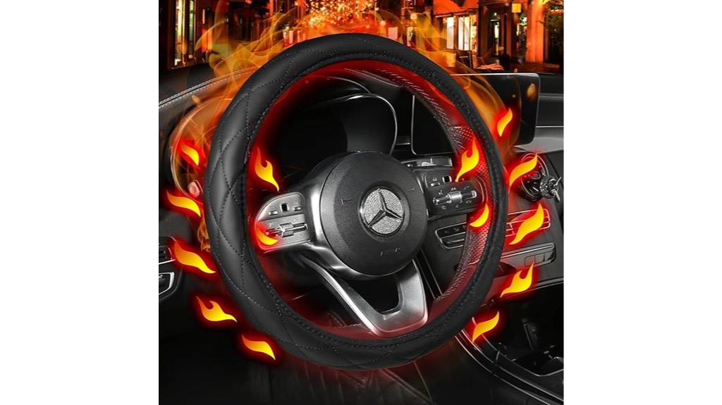 heated car steering cover