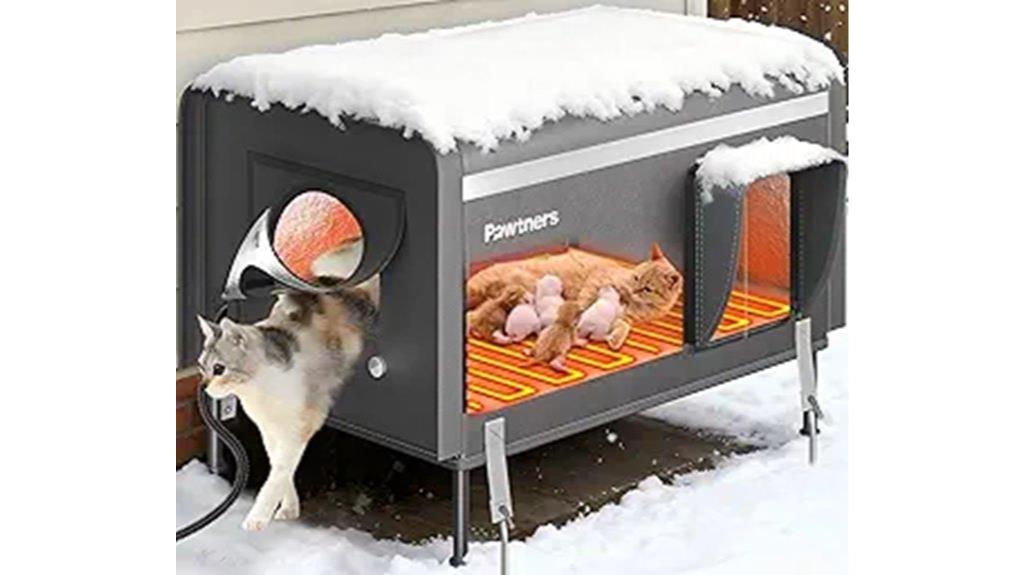 heated outdoor cat shelter