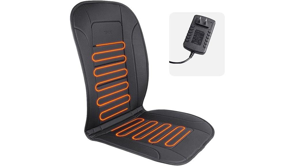 heated seat with controls