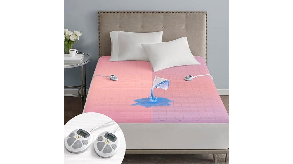 heated waterproof mattress pad