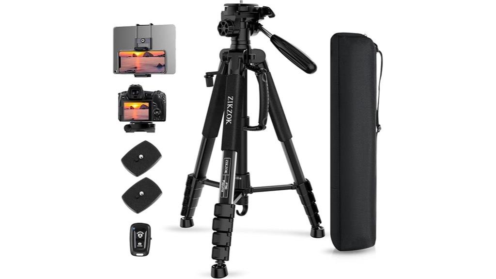 heavy duty aluminum camera tripod