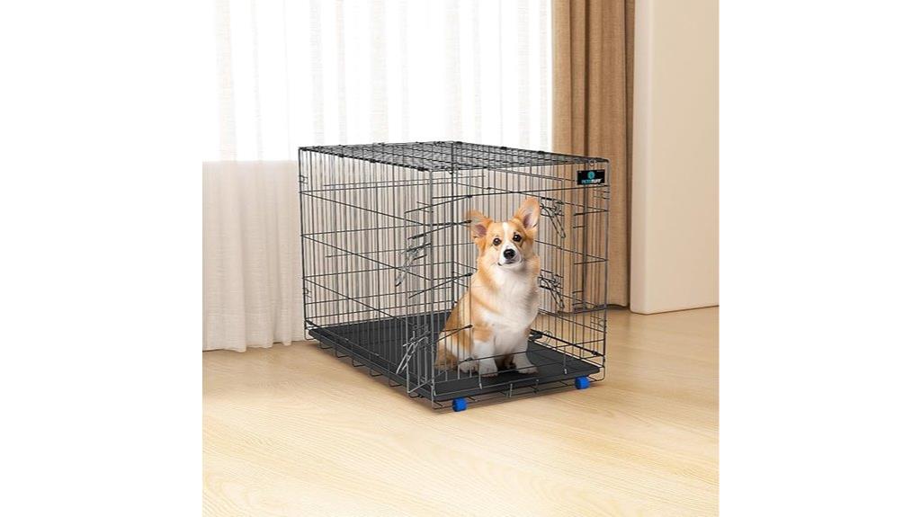 heavy duty dog crate with wheels