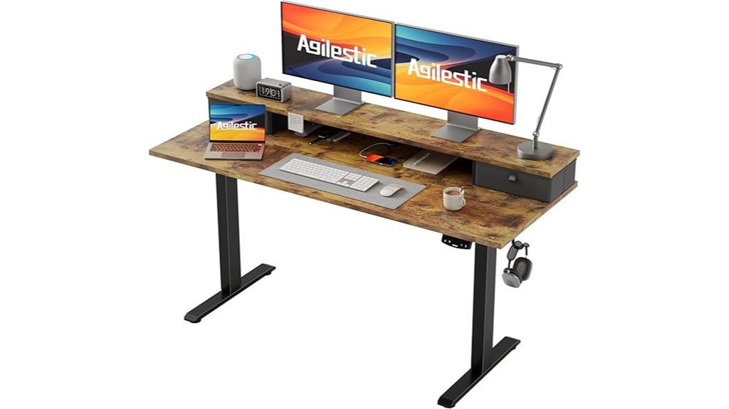 height adjustable electric desk