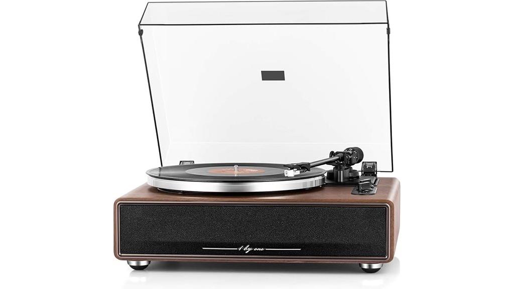 high fidelity turntable with speakers