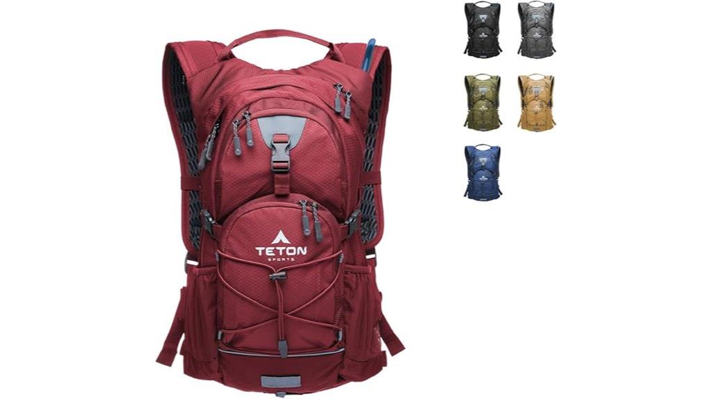 hydration backpack with rain