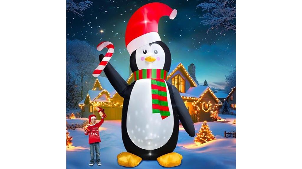 inflatable penguin christmas decor