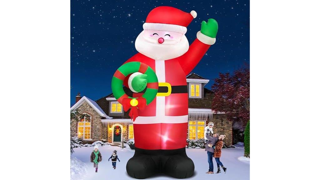 inflatable santa yard decor