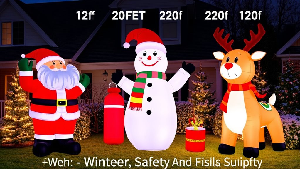 inflatable size durability visibility