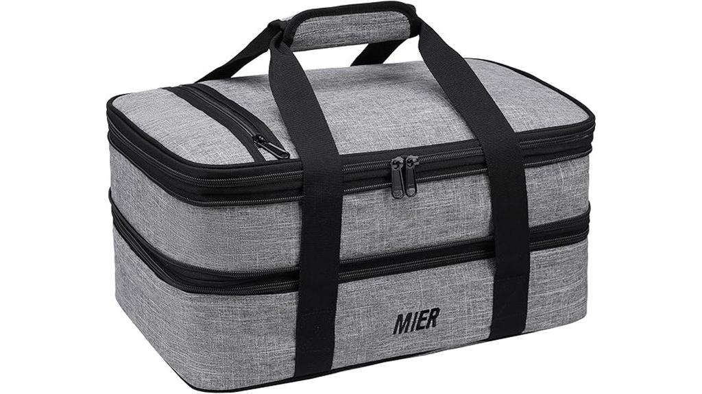 insulated lunch casserole tote