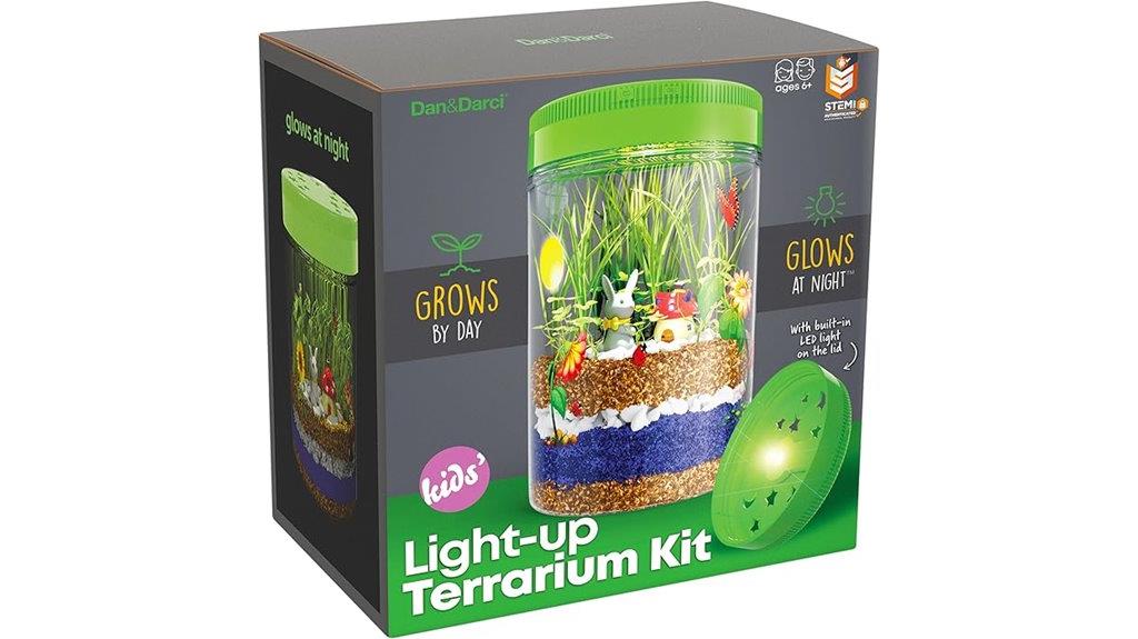 kids glowing terrarium kit