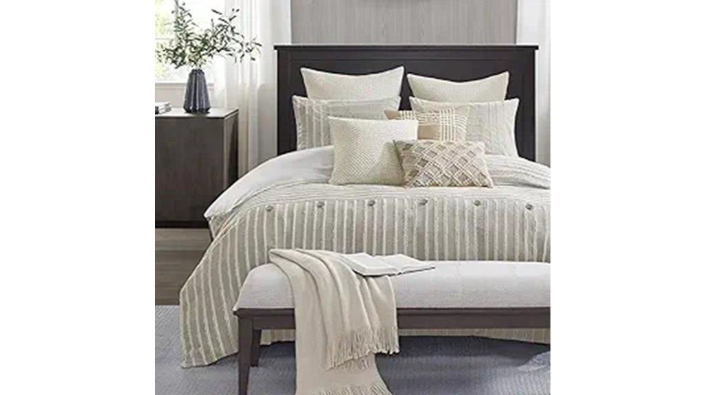 king comforter with jacquard