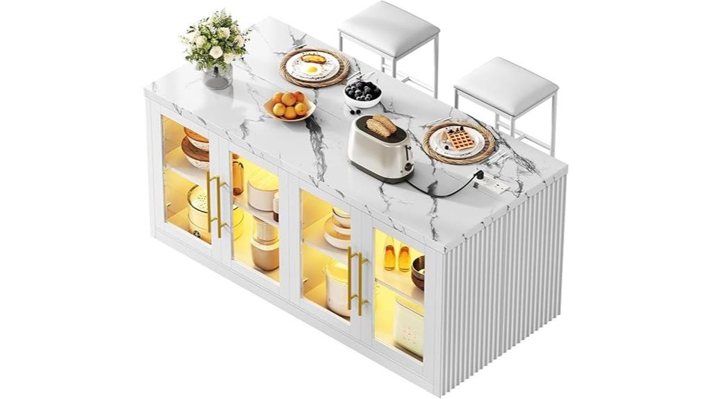 kitchen island with storage