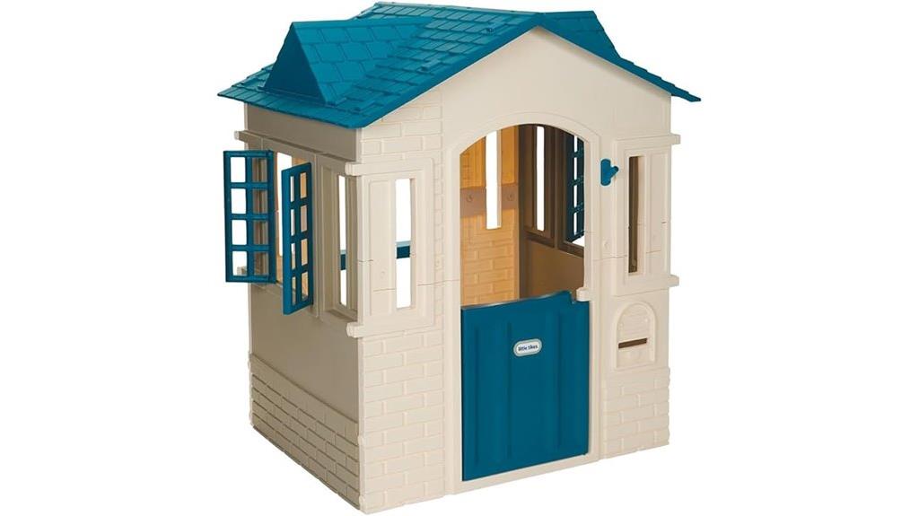 large blue playhouse
