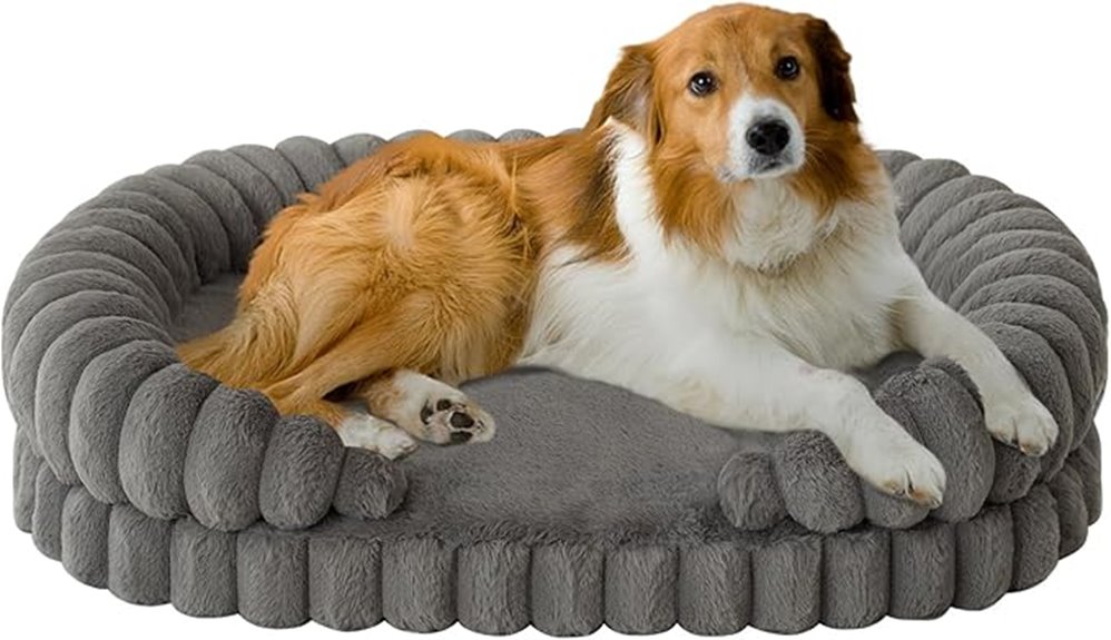 large calming dog bed