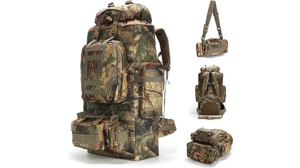 large capacity hiking backpack