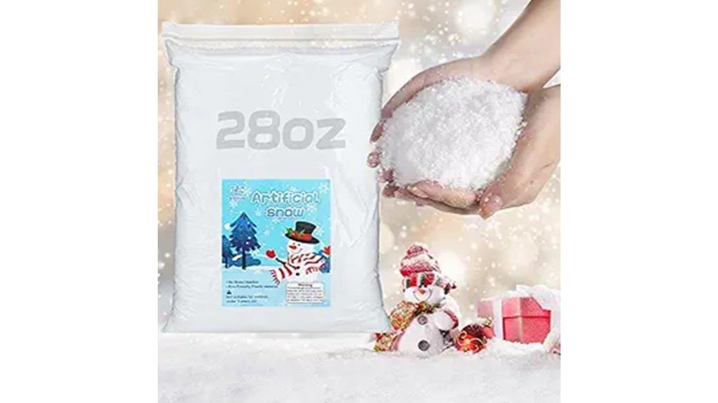 large fake snow container