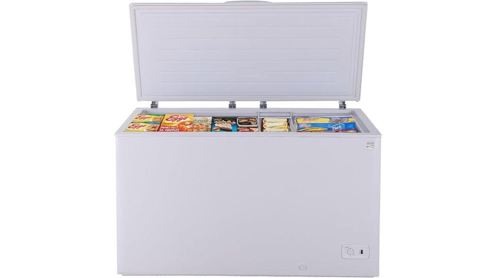large garage chest freezer