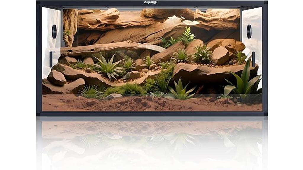 large glass reptile enclosure