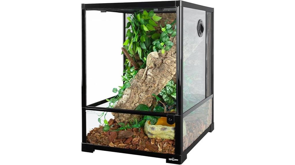 large glass reptile terrarium