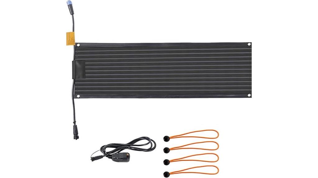 large outdoor snow melting mats