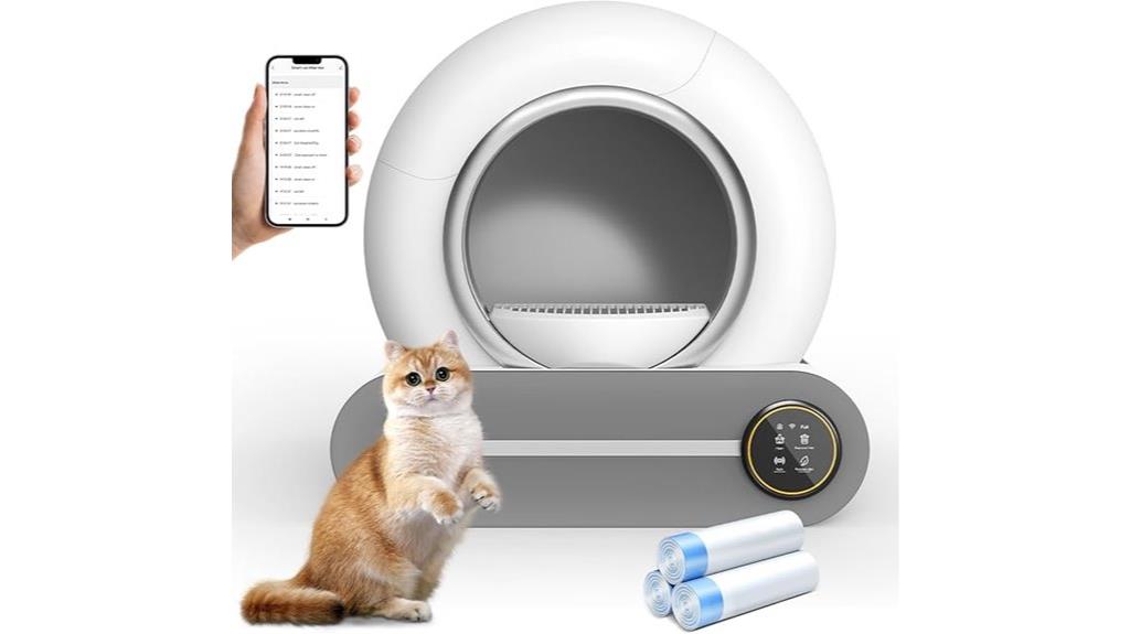 large self cleaning cat litter box