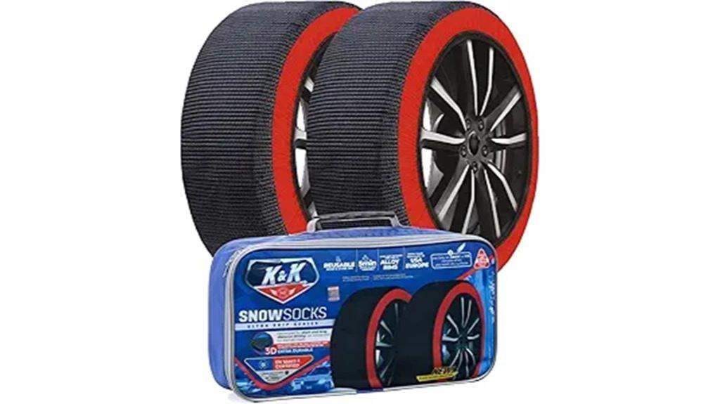 large snow tire socks