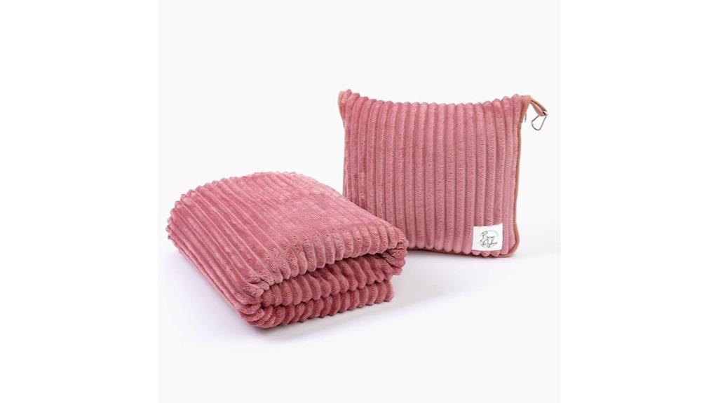 large travel blanket pillow