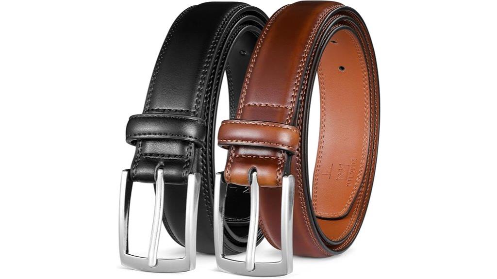 leather belt set men s