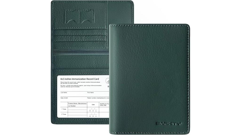 leather rfid passport holder