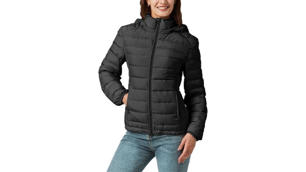 lightweight quilted puffer coat