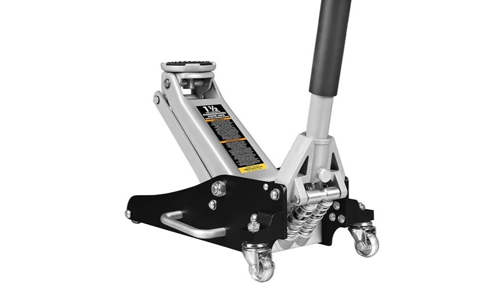 low profile aluminum steel jack