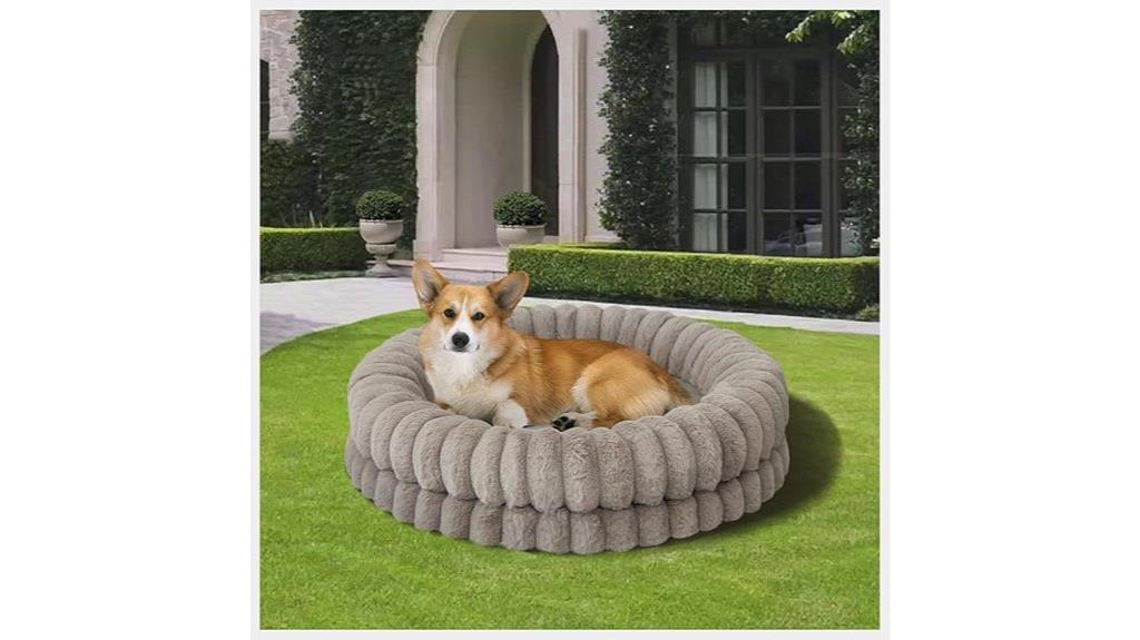 luxury 30 inch round dog bed