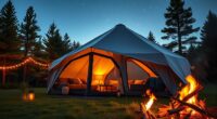 luxury camping gear selection