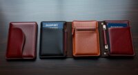 luxury leather passport sets