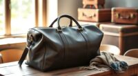 luxury leather weekend bags